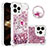 Silicone Candy Rubber TPU Bling-Bling Soft Case Cover with Finger Ring Stand S03 for Apple iPhone 15 Pro