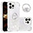 Silicone Candy Rubber TPU Bling-Bling Soft Case Cover with Finger Ring Stand S03 for Apple iPhone 15 Pro