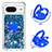 Silicone Candy Rubber TPU Bling-Bling Soft Case Cover with Finger Ring Stand S03 for Google Pixel 8 5G