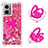 Silicone Candy Rubber TPU Bling-Bling Soft Case Cover with Finger Ring Stand S03 for Xiaomi Redmi 10 5G