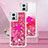 Silicone Candy Rubber TPU Bling-Bling Soft Case Cover with Finger Ring Stand YB1 for Motorola Moto G 5G (2023) Hot Pink