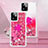 Silicone Candy Rubber TPU Bling-Bling Soft Case Cover with Finger Ring Stand YB1 for Motorola Moto G Power 5G (2023) Hot Pink