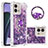 Silicone Candy Rubber TPU Bling-Bling Soft Case Cover with Finger Ring Stand YB1 for Motorola Moto G Stylus (2023) 4G