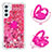 Silicone Candy Rubber TPU Bling-Bling Soft Case Cover with Finger Ring Stand YB1 for Samsung Galaxy A54 5G