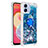 Silicone Candy Rubber TPU Bling-Bling Soft Case Cover with Finger Ring Stand YB1 for Samsung Galaxy M04