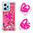 Silicone Candy Rubber TPU Bling-Bling Soft Case Cover with Finger Ring Stand YB1 for Xiaomi Redmi Note 12 5G