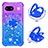 Silicone Candy Rubber TPU Bling-Bling Soft Case Cover with Finger Ring Stand YB2 for Google Pixel 8a 5G