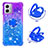 Silicone Candy Rubber TPU Bling-Bling Soft Case Cover with Finger Ring Stand YB2 for Motorola Moto G 5G (2023)