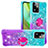 Silicone Candy Rubber TPU Bling-Bling Soft Case Cover with Finger Ring Stand YB2 for Motorola Moto G Power 5G (2023)