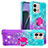 Silicone Candy Rubber TPU Bling-Bling Soft Case Cover with Finger Ring Stand YB2 for Motorola Moto G Stylus (2023) 4G