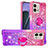 Silicone Candy Rubber TPU Bling-Bling Soft Case Cover with Finger Ring Stand YB2 for Motorola Moto G Stylus (2023) 4G