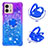 Silicone Candy Rubber TPU Bling-Bling Soft Case Cover with Finger Ring Stand YB2 for Motorola Moto G Stylus (2023) 4G