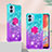 Silicone Candy Rubber TPU Bling-Bling Soft Case Cover with Finger Ring Stand YB2 for Samsung Galaxy F04