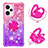 Silicone Candy Rubber TPU Bling-Bling Soft Case Cover with Finger Ring Stand YB2 for Xiaomi Poco F5 5G