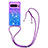 Silicone Candy Rubber TPU Bling-Bling Soft Case Cover with Lanyard Strap S01 for Google Pixel 8 Pro 5G