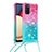 Silicone Candy Rubber TPU Bling-Bling Soft Case Cover with Lanyard Strap S01 for Samsung Galaxy A03s