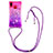 Silicone Candy Rubber TPU Bling-Bling Soft Case Cover with Lanyard Strap S01 for Samsung Galaxy A10s