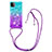 Silicone Candy Rubber TPU Bling-Bling Soft Case Cover with Lanyard Strap S01 for Samsung Galaxy A22 5G