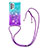 Silicone Candy Rubber TPU Bling-Bling Soft Case Cover with Lanyard Strap S01 for Samsung Galaxy A73 5G