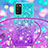 Silicone Candy Rubber TPU Bling-Bling Soft Case Cover with Lanyard Strap S01 for Samsung Galaxy M02s