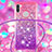 Silicone Candy Rubber TPU Bling-Bling Soft Case Cover with Lanyard Strap S01 for Samsung Galaxy M11