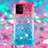 Silicone Candy Rubber TPU Bling-Bling Soft Case Cover with Lanyard Strap S01 for Samsung Galaxy S10 Lite