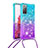 Silicone Candy Rubber TPU Bling-Bling Soft Case Cover with Lanyard Strap S01 for Samsung Galaxy S20 FE (2022) 5G