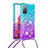 Silicone Candy Rubber TPU Bling-Bling Soft Case Cover with Lanyard Strap S01 for Samsung Galaxy S20 FE 4G