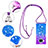 Silicone Candy Rubber TPU Bling-Bling Soft Case Cover with Lanyard Strap S01 for Xiaomi Mi 10i 5G