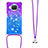 Silicone Candy Rubber TPU Bling-Bling Soft Case Cover with Lanyard Strap S01 for Xiaomi Mi 10T Lite 5G
