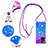Silicone Candy Rubber TPU Bling-Bling Soft Case Cover with Lanyard Strap S01 for Xiaomi Mi 11T 5G