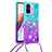 Silicone Candy Rubber TPU Bling-Bling Soft Case Cover with Lanyard Strap S01 for Xiaomi Poco C55