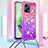 Silicone Candy Rubber TPU Bling-Bling Soft Case Cover with Lanyard Strap S01 for Xiaomi Poco X5 5G