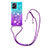 Silicone Candy Rubber TPU Bling-Bling Soft Case Cover with Lanyard Strap S01 for Xiaomi Poco X5 5G