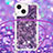 Silicone Candy Rubber TPU Bling-Bling Soft Case Cover with Lanyard Strap S02 for Apple iPhone 14