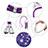 Silicone Candy Rubber TPU Bling-Bling Soft Case Cover with Lanyard Strap S02 for Apple iPhone 14