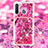 Silicone Candy Rubber TPU Bling-Bling Soft Case Cover with Lanyard Strap S02 for Samsung Galaxy A21 European