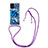 Silicone Candy Rubber TPU Bling-Bling Soft Case Cover with Lanyard Strap S02 for Samsung Galaxy M80S