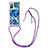 Silicone Candy Rubber TPU Bling-Bling Soft Case Cover with Lanyard Strap S02 for Samsung Galaxy S20 FE 4G