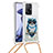 Silicone Candy Rubber TPU Bling-Bling Soft Case Cover with Lanyard Strap S02 for Xiaomi Mi 11T 5G Mixed