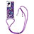 Silicone Candy Rubber TPU Bling-Bling Soft Case Cover with Lanyard Strap S02 for Xiaomi Mi 12 Lite NE 5G