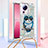 Silicone Candy Rubber TPU Bling-Bling Soft Case Cover with Lanyard Strap S02 for Xiaomi Mi 12 Lite NE 5G