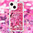 Silicone Candy Rubber TPU Bling-Bling Soft Case Cover with Lanyard Strap S03 for Apple iPhone 13