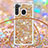 Silicone Candy Rubber TPU Bling-Bling Soft Case Cover with Lanyard Strap S03 for Samsung Galaxy A21