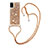 Silicone Candy Rubber TPU Bling-Bling Soft Case Cover with Lanyard Strap S03 for Samsung Galaxy A41