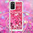 Silicone Candy Rubber TPU Bling-Bling Soft Case Cover with Lanyard Strap S03 for Samsung Galaxy F02S SM-E025F