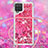 Silicone Candy Rubber TPU Bling-Bling Soft Case Cover with Lanyard Strap S03 for Samsung Galaxy F12