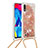 Silicone Candy Rubber TPU Bling-Bling Soft Case Cover with Lanyard Strap S03 for Samsung Galaxy M10