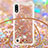 Silicone Candy Rubber TPU Bling-Bling Soft Case Cover with Lanyard Strap S03 for Samsung Galaxy M10