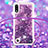 Silicone Candy Rubber TPU Bling-Bling Soft Case Cover with Lanyard Strap S03 for Samsung Galaxy M10